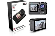 SJCAM SJ11 Active 4K Action Camera 20MP Photos with 6-Axis Gyro Stabilization (Black)