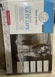 Free Ship Paws & Pals Collapsible Wire Dog Training Crate XTRA LARGE