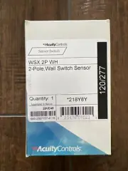Acuity Controls 2 Pole Wall Switch Sensor WSX 2P WH White (NEW) - 218Y8Y