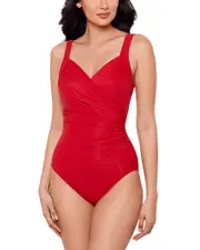 Miraclesuit Dd Cup Sanibel Ruched One Piece Swimsuit