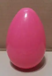 Big Easter Egg 5 1/2" x 3 3/4" Snap Together Pink Treat Container Med NIB 263J