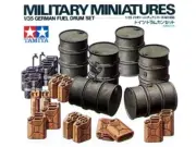 Tamiya 35186 WWII German Fuel Drum Set 1/35 Scale Plastic Model Kit