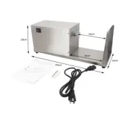 Electric Auto Potato Tornado Slicer Spiral Vegetable Cutter Stainless Steel 110V