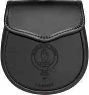 Lamont Leather Day Sporran Scottish Clan Crest