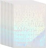 DECOMELODY 10Sheets Self Adhesive Vinyl Letters Stickers Alphabet Decals for Crafting DIY Projects Mailboxes Windows and Smooth Surfaces Removable Without Residue