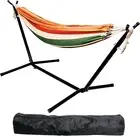 Double Hammock with Space Saving Steel Stand and Portable Carrying Case, 450-Pou
