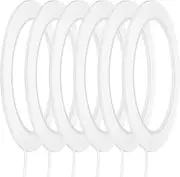 uxcell Whiteboard Tape 2mm Self Adhesive Graphic Chart Line Tape 66 Meters Grid Marking Stickers for Pinstripe Dry Erase Board Scrapbooking DIY Art Crafts, White, Pack of 6