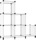 Cube Storage Organizer, Storage Cubes Shelves Bookshelf, 6 Cube Closet Organizer