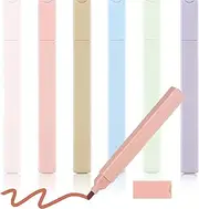 Highlighter, Aesthetic Highlighter, Pastel Highlighter, Pastel Highlighter, Pastel Marker, Pastel Highlighter, Pastel Marker, 6-Piece Pastel Colour Marker Set for Planner, Diaries, Notes