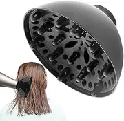 Diffuser Attachment For Hair Dryer - Curly Hair Blow Dryer Diffuser - Salon Tool, Adjustable 1.4 To 2.6 Inches, Hairstyling Tool, Blow Gadget For Home & Salon Shop