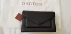 OROTON Deluxe all Black Clutch Bag - New with Tags.