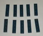 LEGO NEW 1x4 Dark Blue Plate (10x) 4502089 Brick 3710