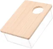VILLFUL Hamster Sand Bath Box Transparent Pet Shower for Hamsters Chinchillas and Other Animals Easy to Multi Functional Bath and Toilet