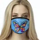 Colorful Butterfly Blue FACE MASK Reusable Washable Unisex Face Cover USA Seller