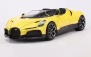 Bburago 1:18 Bugatti Mistral Diecast Model Racing Car Yellow NEW IN BOX