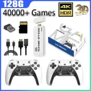 4K HDMI TV 40K+ Video Game Stick 128G Retro Gaming Console 2Wireless Controller
