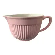 William Sonoma Pink Ribbed Batter Bowl NIB