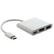 Astrotek USB 3.1 Type-C (USB-C) to HDMI, USB Type-A and USB Type-C Adapter Male to Female for Apple MacBook Chromebook Pixel