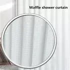 Size Shower Curtain Dorm Shower Curtain Waffle Design Shower Curtain for Home