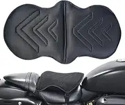 Acunny Motorcycle Seat Pads, Motorcycle Pads, Two-Seater Motorcycle Passenger Seat Cushion, High Elasticity Moped Accessories, Pillion Cover for Long Rides