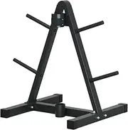 Tadill Weight Plate Rack Barbell Storage Rack Saving Space Equipment Storage Stand Weight Plate Tree for Garage Workout Home Gym