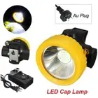4500LUX Miners Cordless Power LED Helmet Light Safety Head Cap Lamp Torch AUPLUG
