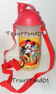 Tupperware Tumbler Disney Flip Top Seal ThirstBreak Bottle Mickey Mouse Goofy