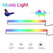 2X Color Changing RGB LED Light Bars Smart Music TV Backlight Game Ambient Lamp