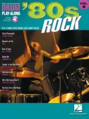 80s Rock Drum Play-Along Sheet Music Book and Audio NEW 000699832