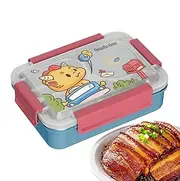 Lunch Box, Stainless Steel Food Storage Container, Cartoon Compartments Kids Lunchbox, Food Containers for Children, Friends, and Adults, Durable and Fun Lunch Storage