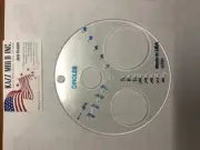 1/16" Clear Acrylic Molded Quilting Templates - Circle 17 sizes in one