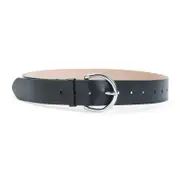 [Phoebe Philo] Phoebe Philo-Black Round Buckle Calf Leather Belt-Donna ML STAND