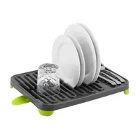 在飛比找HOTAI購優惠-【Luigi Ferrero】餐具碗盤瀝水架(灰綠) | 餐