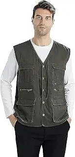 [CIADAZ] EMF-Abire End of Anti-Radiation Clothing, Protective Clothing from Electromagnetic Radiation Protects The Body from Radiation Damage, Green-Xl-50% Buttons