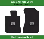 Lloyd Luxe Front Row Carpet Mats for 2002-2007 Jeep Liberty w/Jeep Grill Logo (for: Jeep)