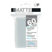 60 Count - Ultra Pro Matte Clear Mini Deck Protector Sleeves 62mm x 89mm