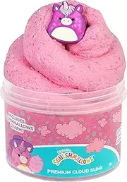 SQUISHMALLOWS Original Lola The Unicorn Premium Cloud Slime, Cotton Candy Scented, 8 oz. Fluffy Slime, 2 Fun Slime Add Ins, Pre-Made Slime for Kids, Great 6 Year Old Toys, Super Soft Slime Toy