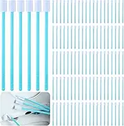 Sieral 100 Pcs Disposable Crevice Cleaning Brushes Disposable Toilet Brush Cleaner Window Track Cleaning Tools Small Cleaning Brushes for Small Spaces Skinny Gap Cleaner Scrub Deep Detail Scrubber