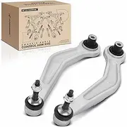 2Pcs Rear Upper Rearward Control Arm and Ball Joint Compatible with BMW 525i, 525xi, 528i, 528xi, 530i, 530xi, 535i, 535xi, 550i, 745i, 745Li, 750i, 750Li, 760Li, 650i, M5, M6, Alpina B7