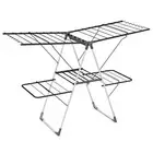 2-Tier Foldable Clothes Drying Rack Clothing Laundry Rack Airer Dryer Stand