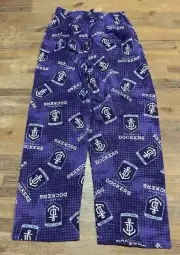Childs size 8 FREMANTLE DOCKERS FLANNEL PYJAMA PANTS AFL NEW boys girls 2367