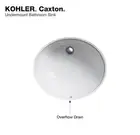 Kohler K-2210-0 Caxton Under-Mount Bathroom Sink - White
