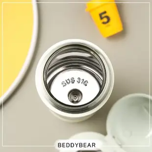 【BEDDY BEAR 杯具熊】玩潮大耳狗中透彈蓋保溫杯 彈蓋316不鏽鋼保溫杯480ml(保溫吸管杯 保溫瓶)