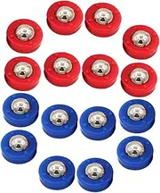 Shuffleboard Balls 24pcs Mini Tabletop Rollers for Boys and Girls Safe Plastic Steel Pucks Replacement Accessory Set