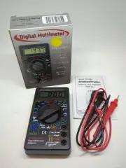 NEW Digital MultiMeter W/Leads AC/DC Easy Batteries Diode Continuity Transistor