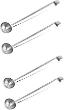 OKUMEYR 2sets Long Handle Olive Spoon Cherry Serving Spoon Drain Holes for Easy Use 2pcs*2