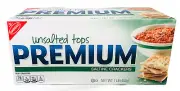Premium Unsalted Tops Saltine Crackers 16 oz