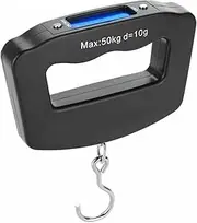 Kenhihi Portable Travel Luggage Electronic Scale, Digital LCD Hanging Box Weighing Scale 110 pounds/50 kilograms, Fishing, Luggage, Gifts (Hooks)
