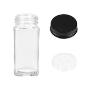 12-Pack Glass Spice 120ml Containers with Labels