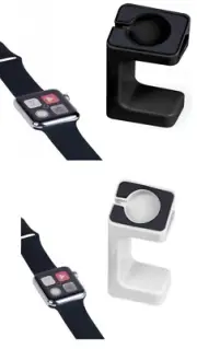 Laser Apple Watch Charge Stand White OR Black 38mm or 42mm AWS10W AWS10B
